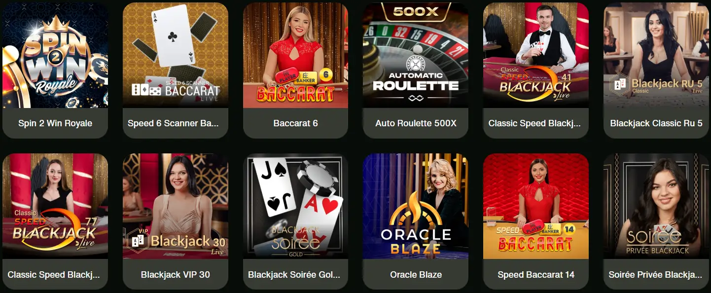 Lobby en direct principal de Cash Win Casino